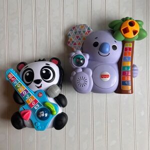 Fisher-Price Link Squad Panda HTX00 Koala HJR15 Interactive Learning Toy Set